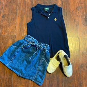 Navy Blue Ralph Lauren top